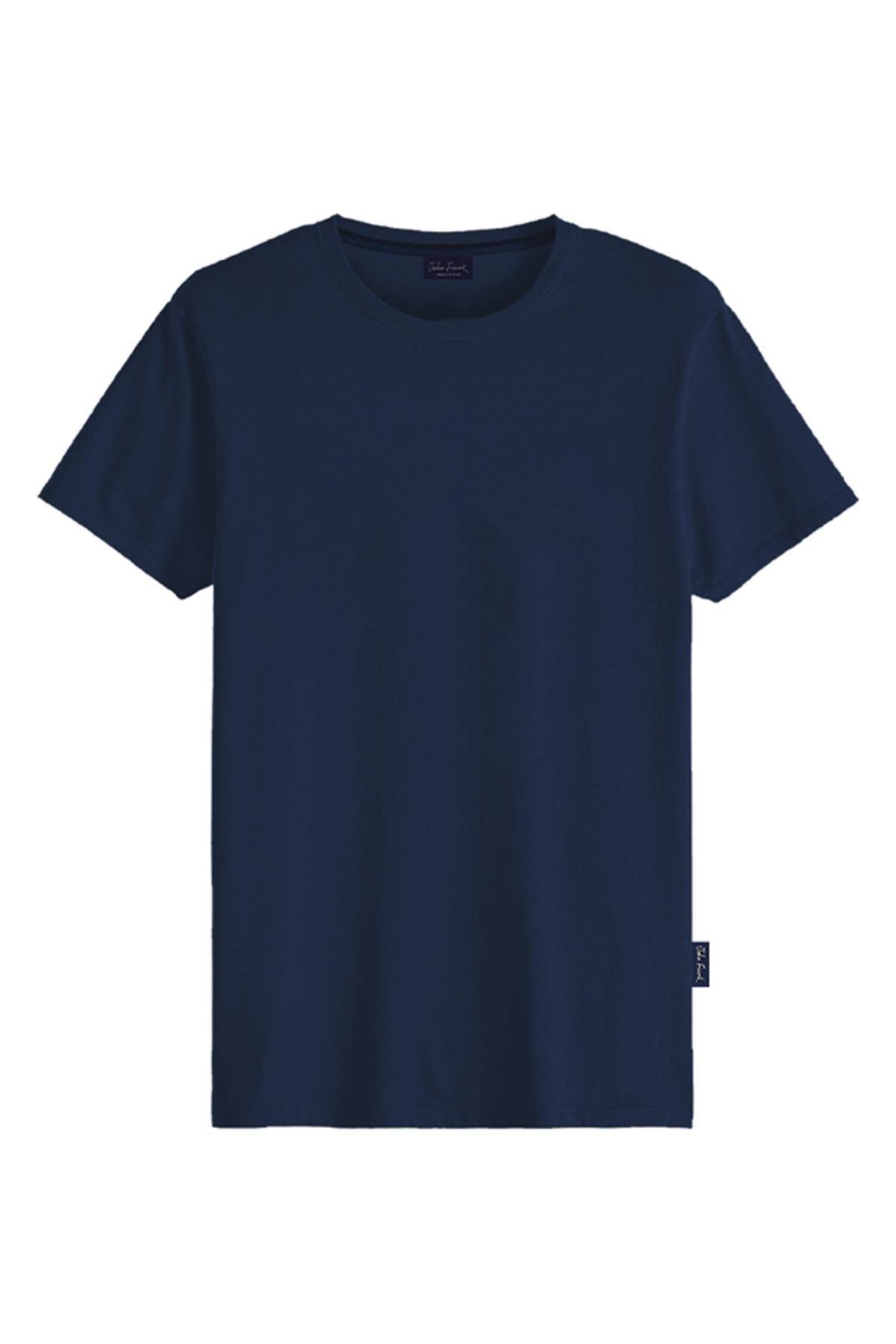 JOHN FRANK MODAL T-SHIRT LACİVERT