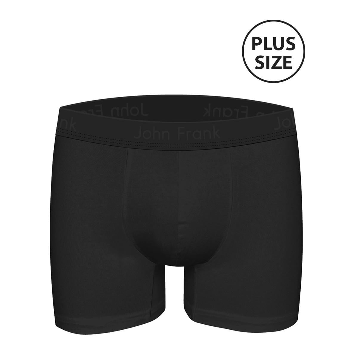 JOHN FRANK NATURAL MODAL PLUS SIZE BOXER SİYAH