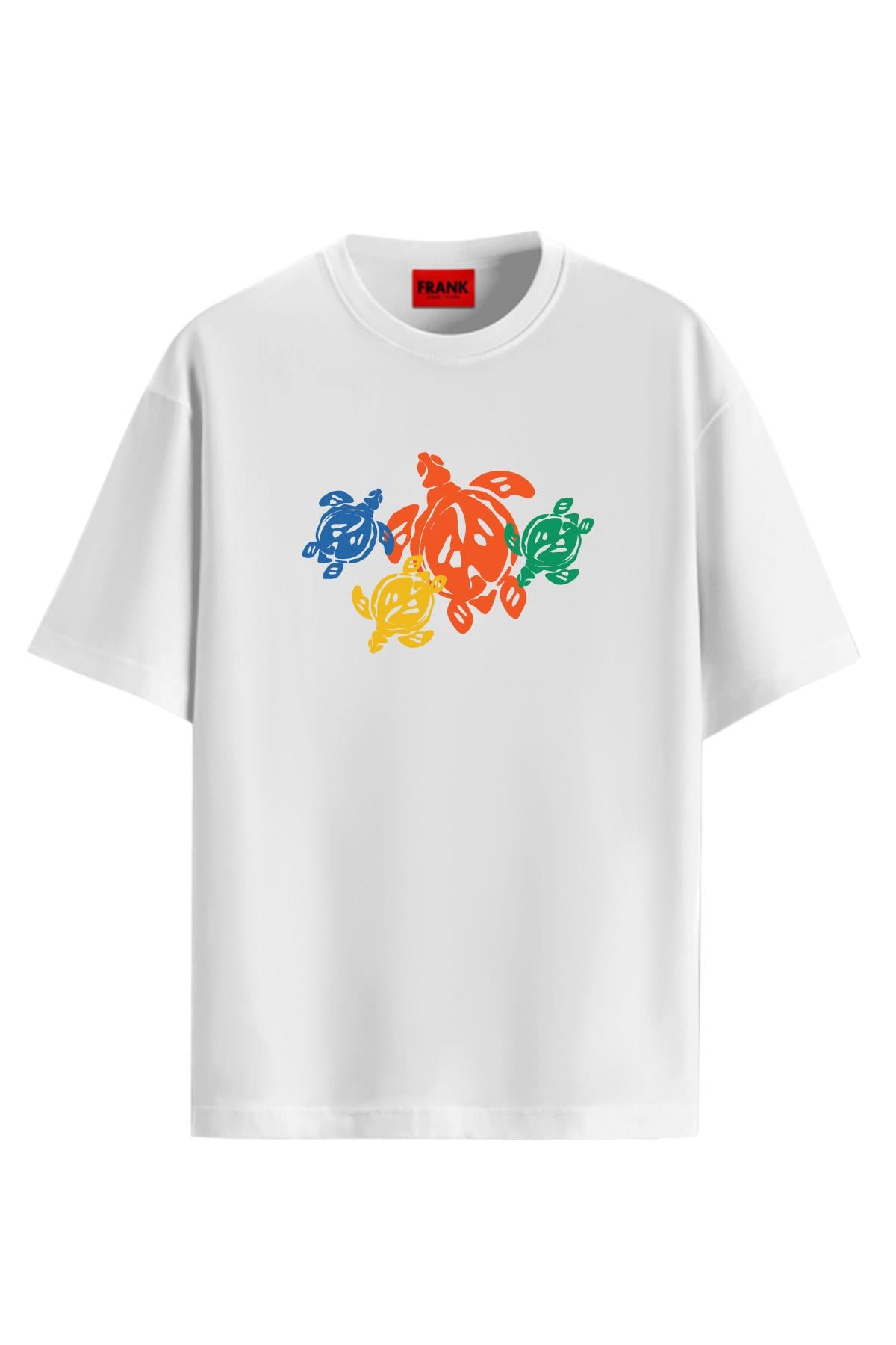 JOHN FRANK PRINTED T-SHIRT BEYAZ