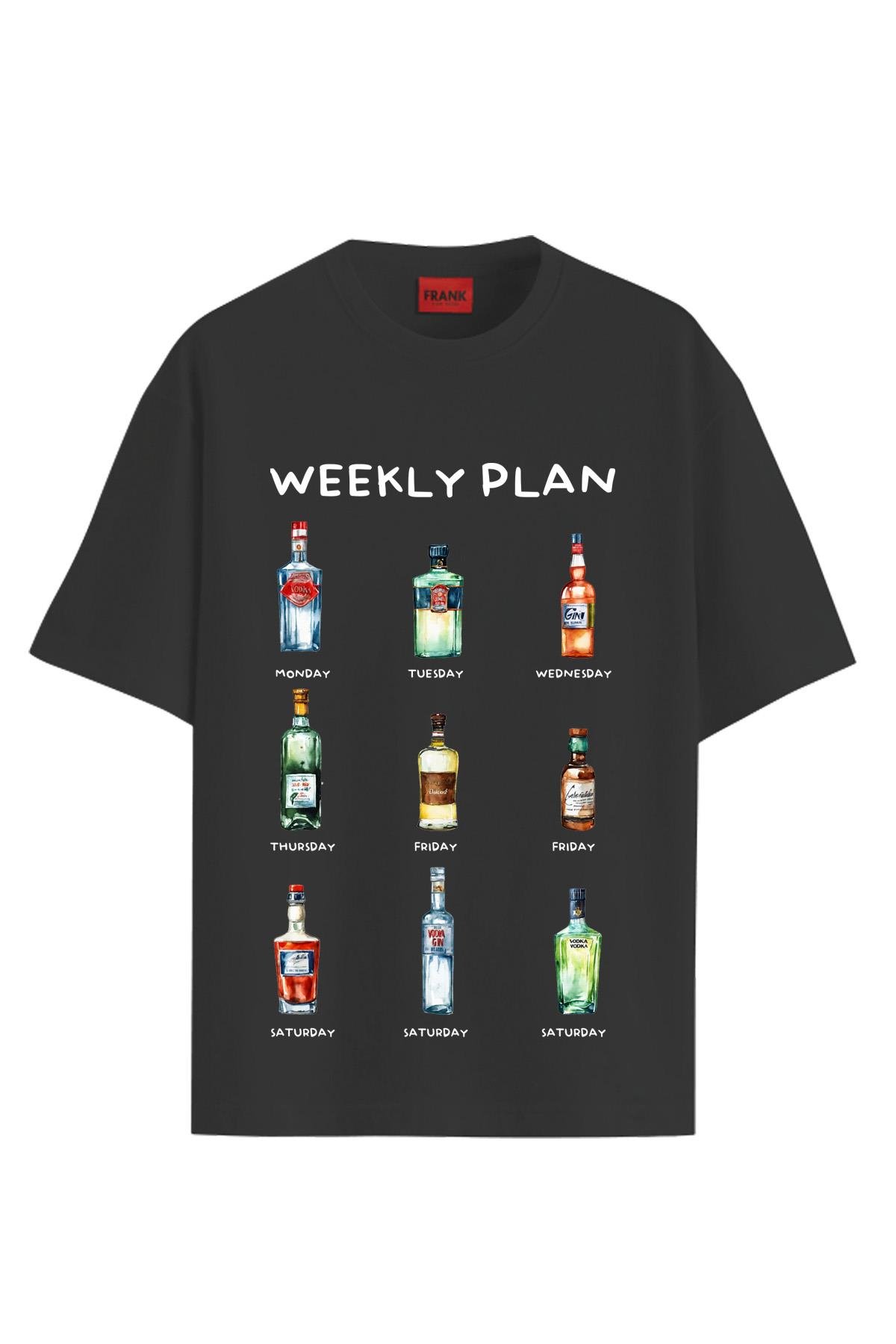 JOHN FRANK PRINTED T-SHIRT SİYAH