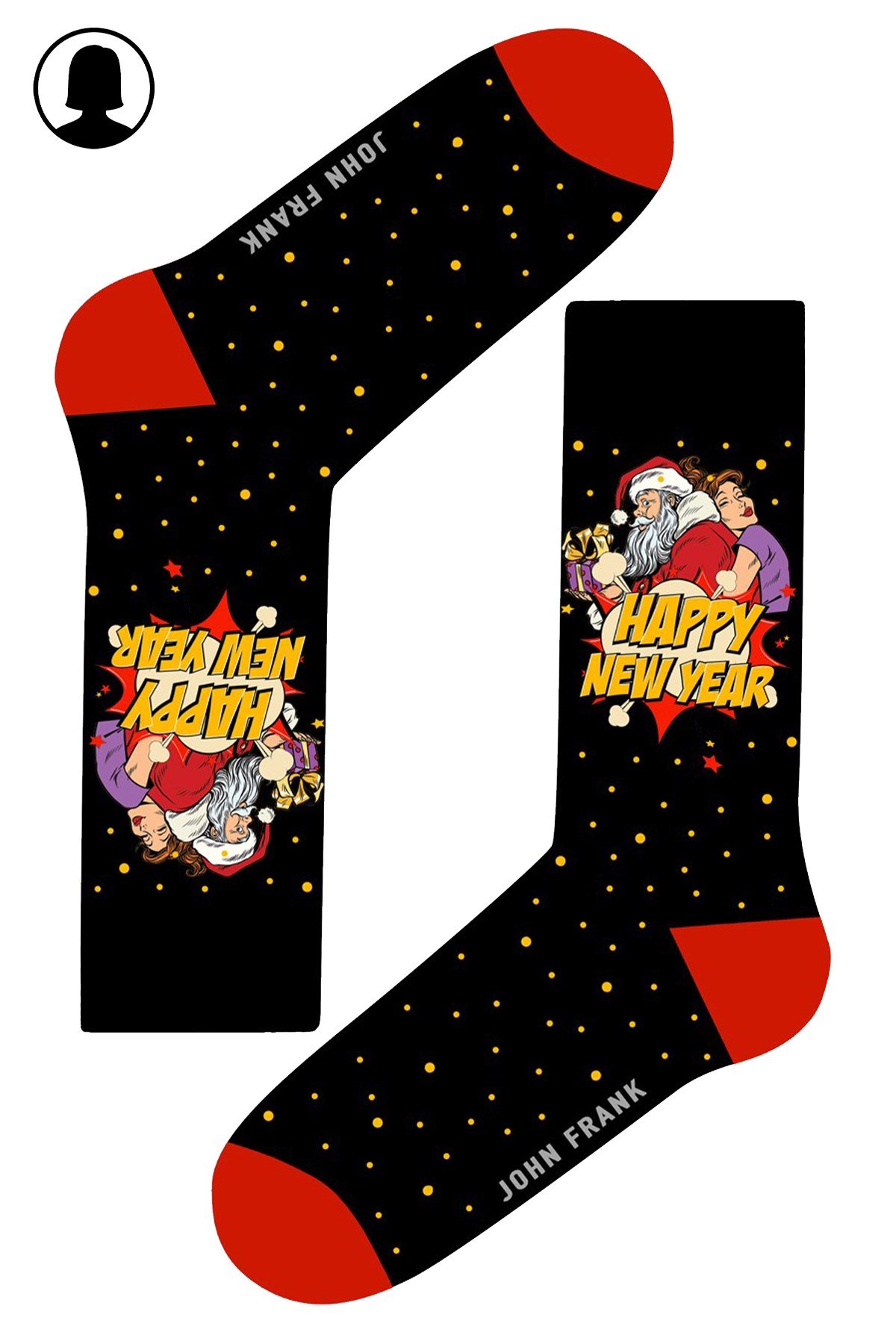 John Frank Santa Kadın Çorap