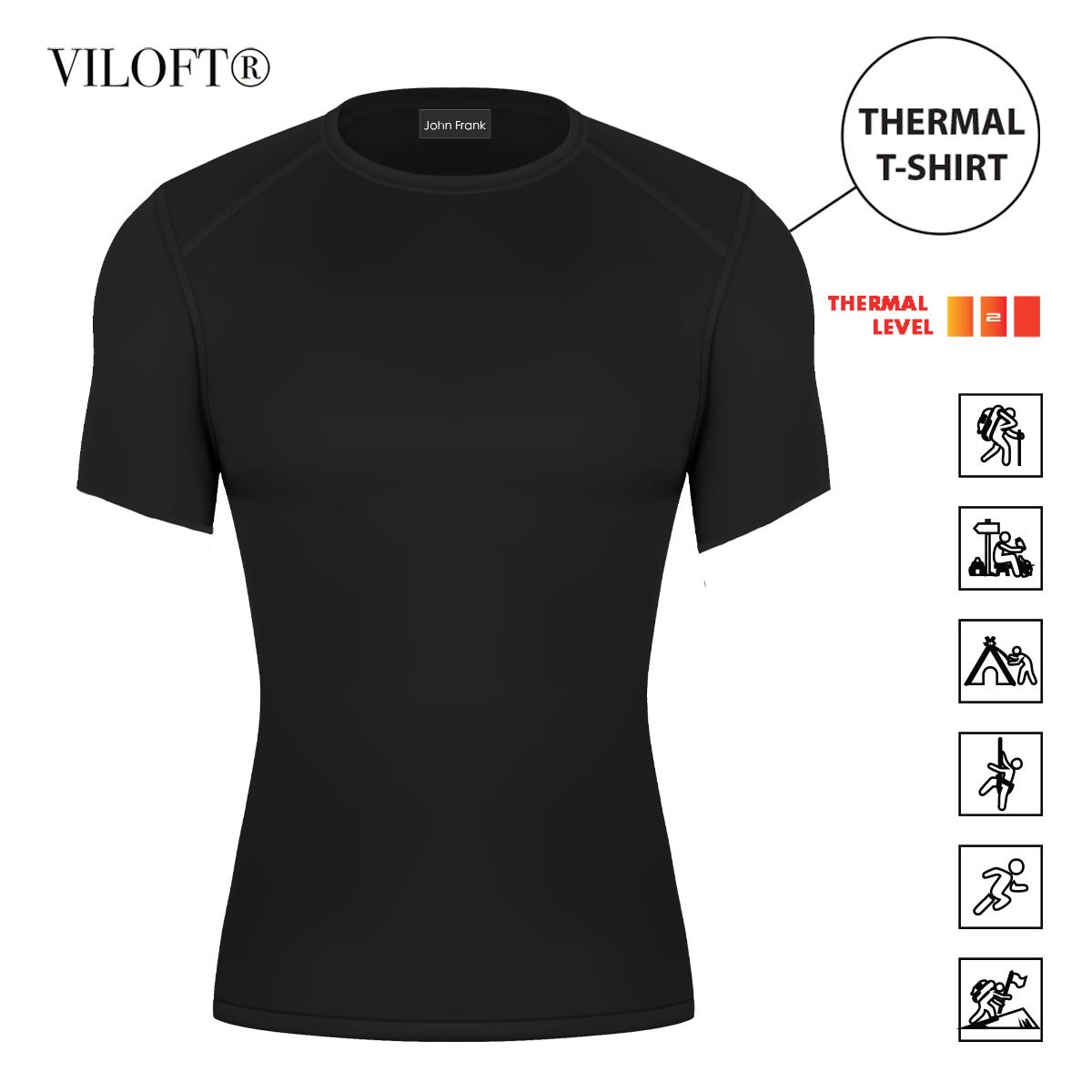 JOHN FRANK THERMAL TOP SHORT SLEEWE SİYAH