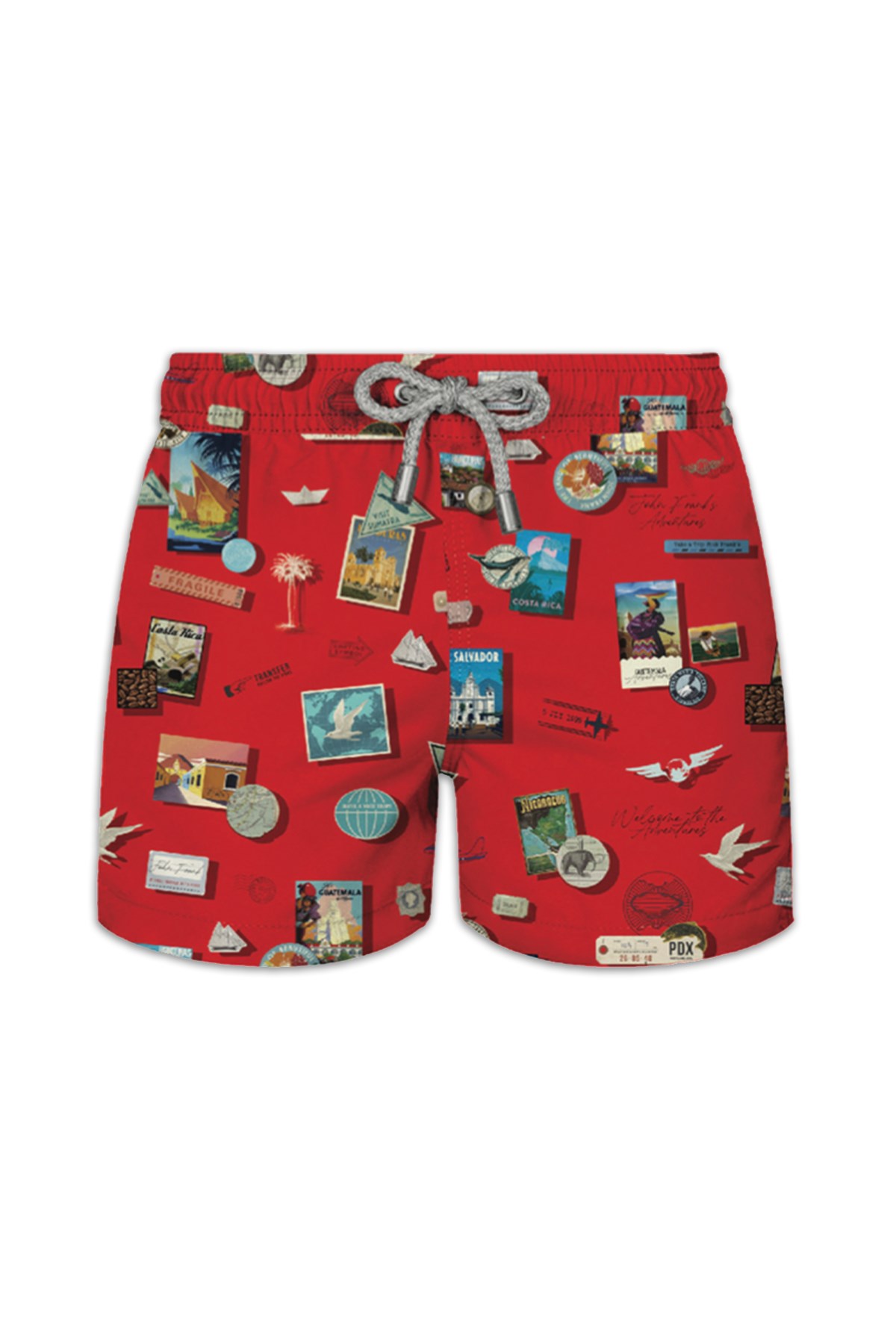 John Frank Travel Red Erkek Çocuk Deniz Şortu