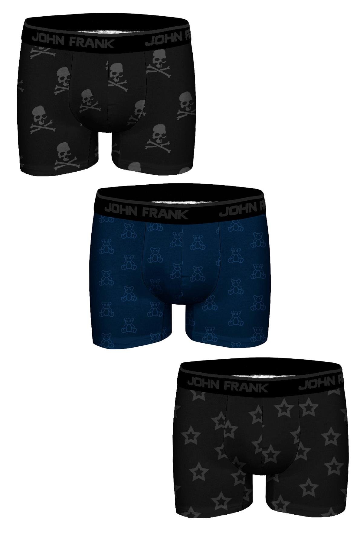 JOHN FRANK ÜÇLÜ JAKARLI BOXER