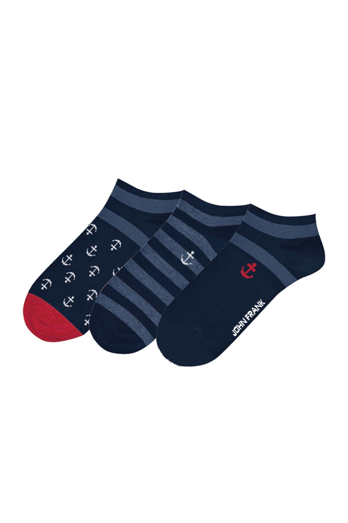 John Frank Üçlü Kısa Çorap