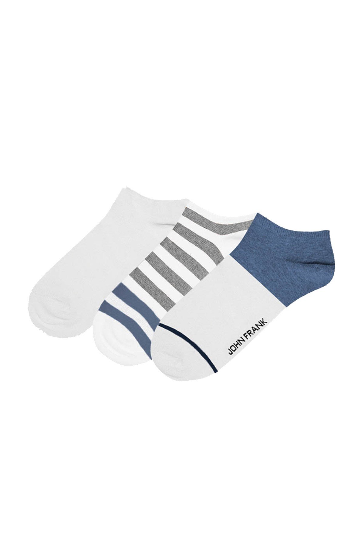 JOHN FRANK ÜÇLÜ KISA ÇORAP MULTICOLOR