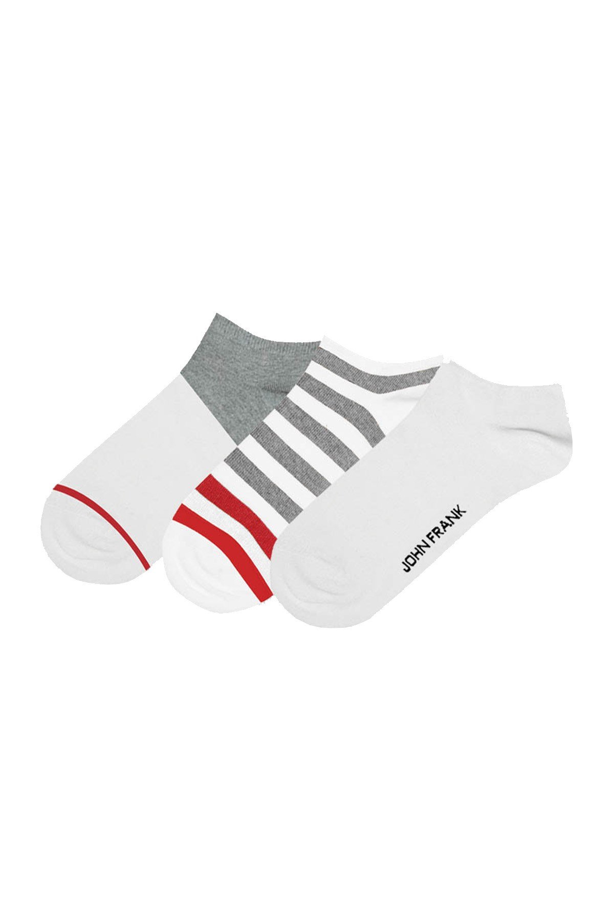 JOHN FRANK ÜÇLÜ KISA ÇORAP MULTICOLOR