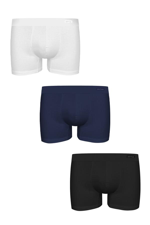 JOHN FRANK ÜÇLÜ NATURAL HIDDEN MODAL BOXER