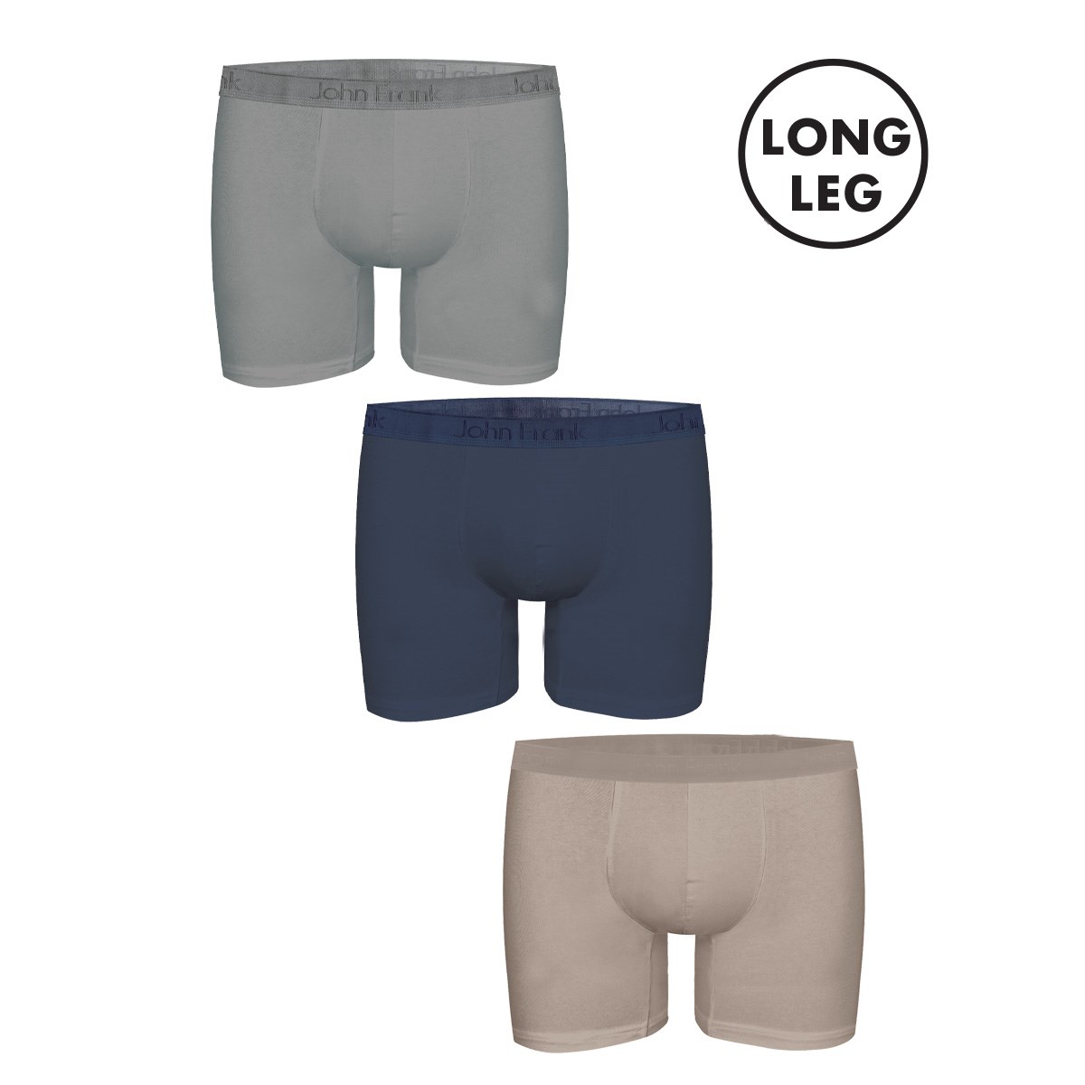 JOHN FRANK ÜÇLÜ NATURAL MODAL LONG BOXER