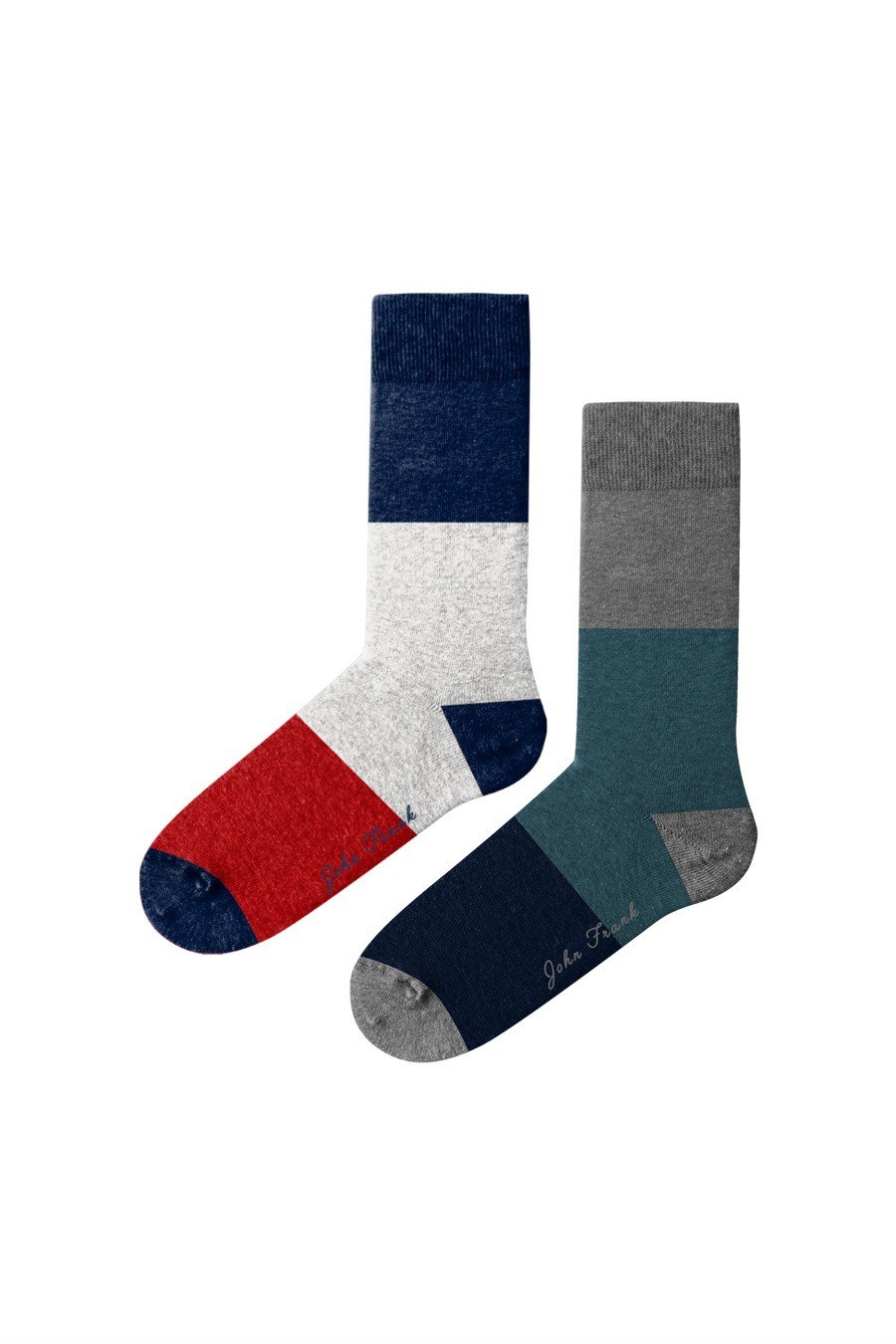 JOHN FRANK WOMEN İKİLİ UZUN ÇORAP MULTICOLOR