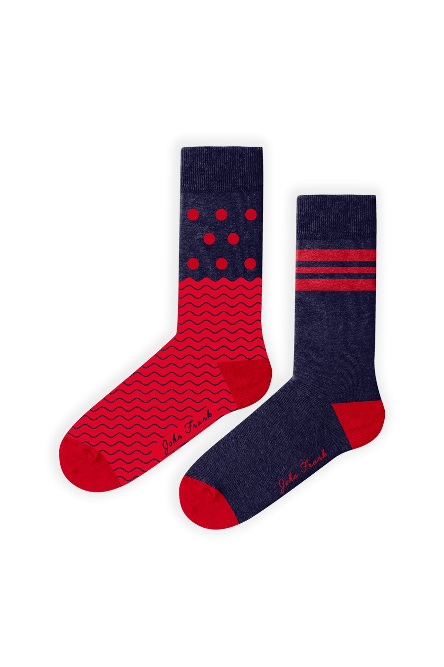 JOHN FRANK WOMEN İKİLİ UZUN ÇORAP MULTICOLOR