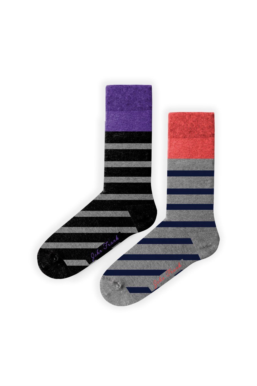 JOHN FRANK WOMEN İKİLİ UZUN ÇORAP MULTICOLOR