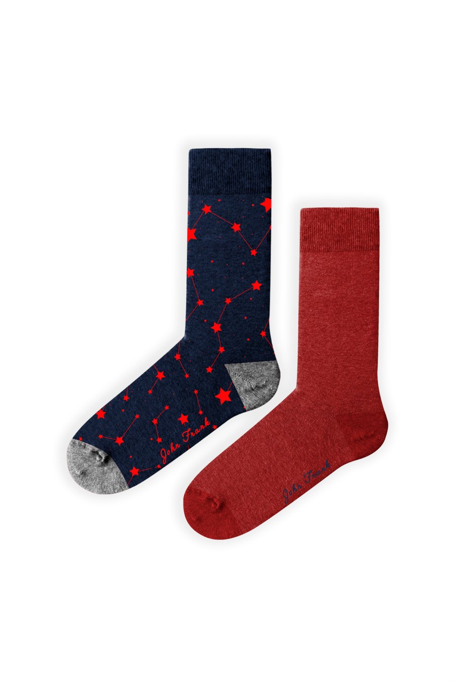 JOHN FRANK WOMEN İKİLİ UZUN ÇORAP MULTICOLOR