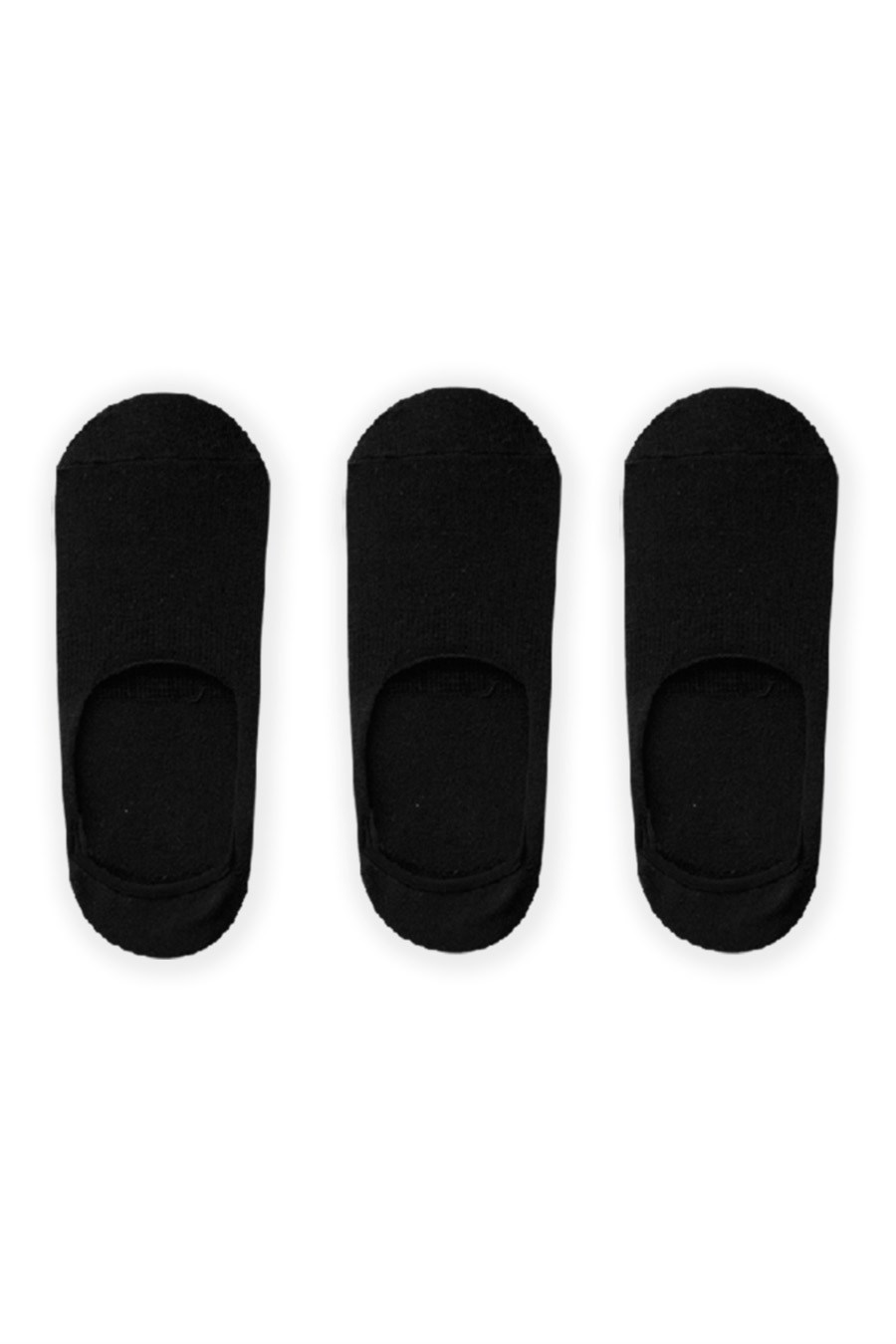 JOHN FRANK WOMEN ÜÇLÜ NO SHOW ÇORAP SİYAH