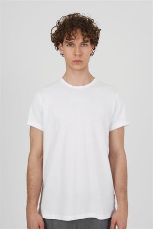 John Frank Beyaz Basic Pike T-Shirt