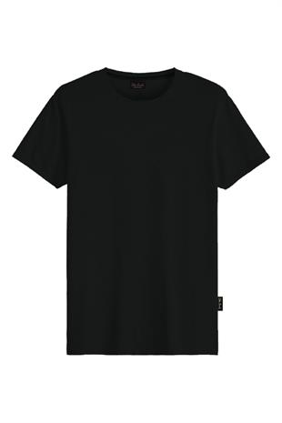 JOHN FRANK MODAL T-SHIRT SİYAH