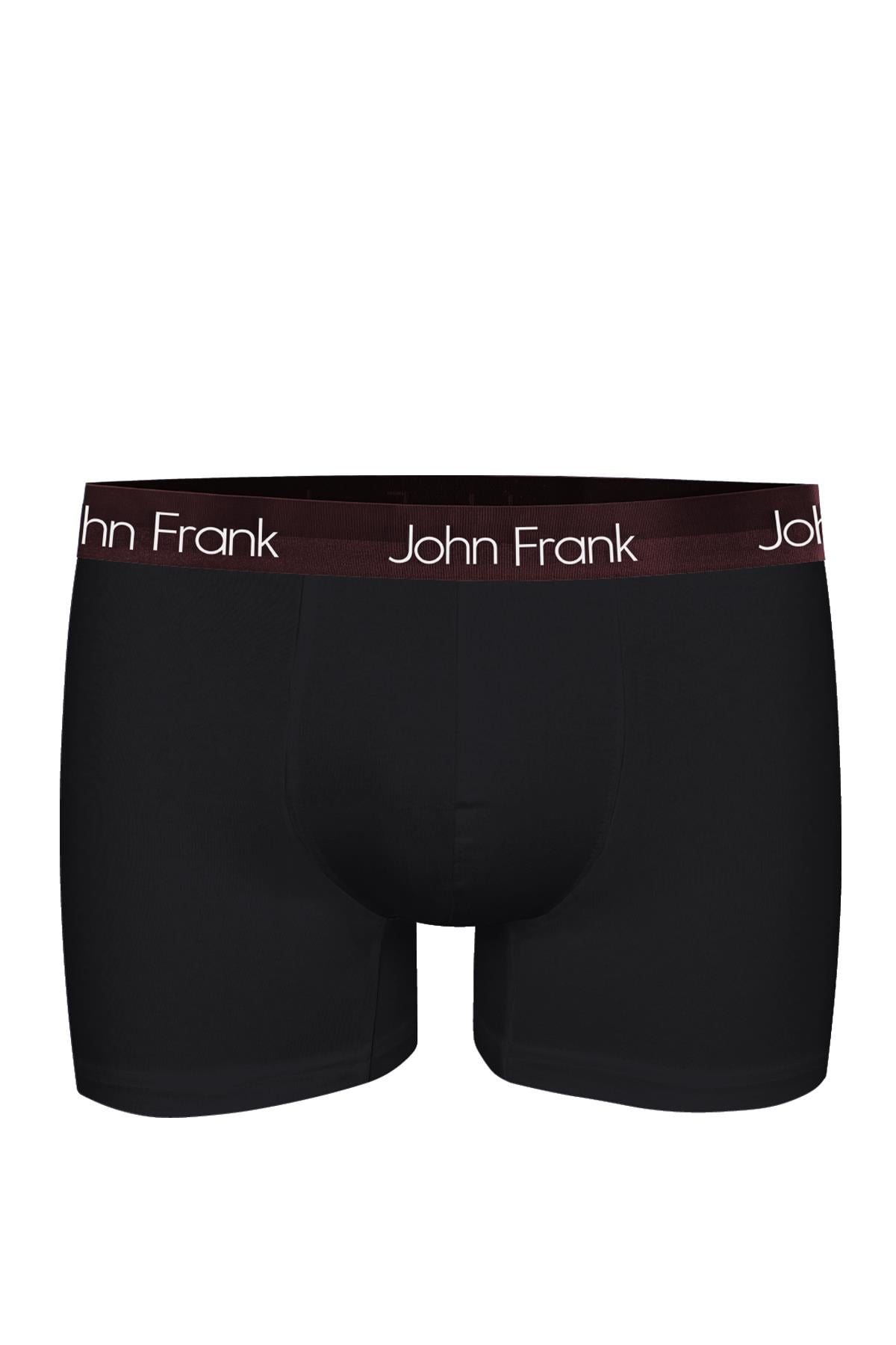 JOH FRANK PREMIUM BLACK BOXER SİYAH-BORDO