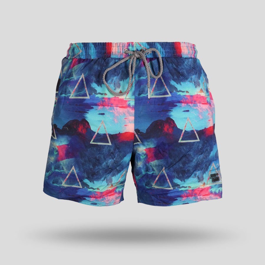 John Frank 17S All Over Erkek Mayo Şort Multıcolor (JFSS17SW17-SKYANGLE)