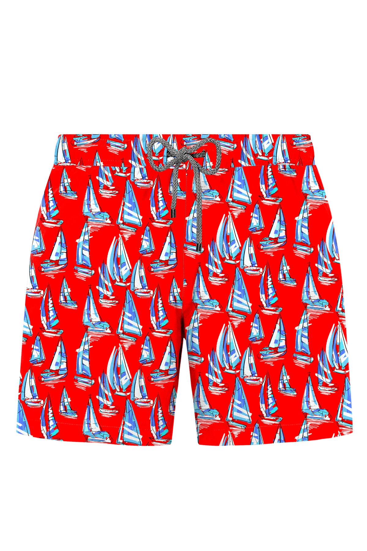 JOHN FRANK ALL OVER MAYO ŞORT GTS KIRMIZI