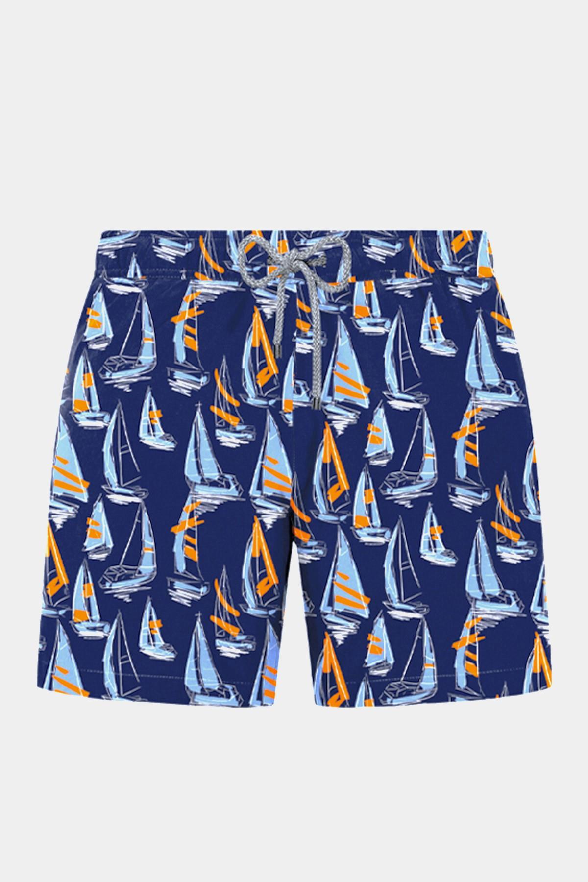 JOHN FRANK ALL OVER MAYO ŞORT LACİVERT