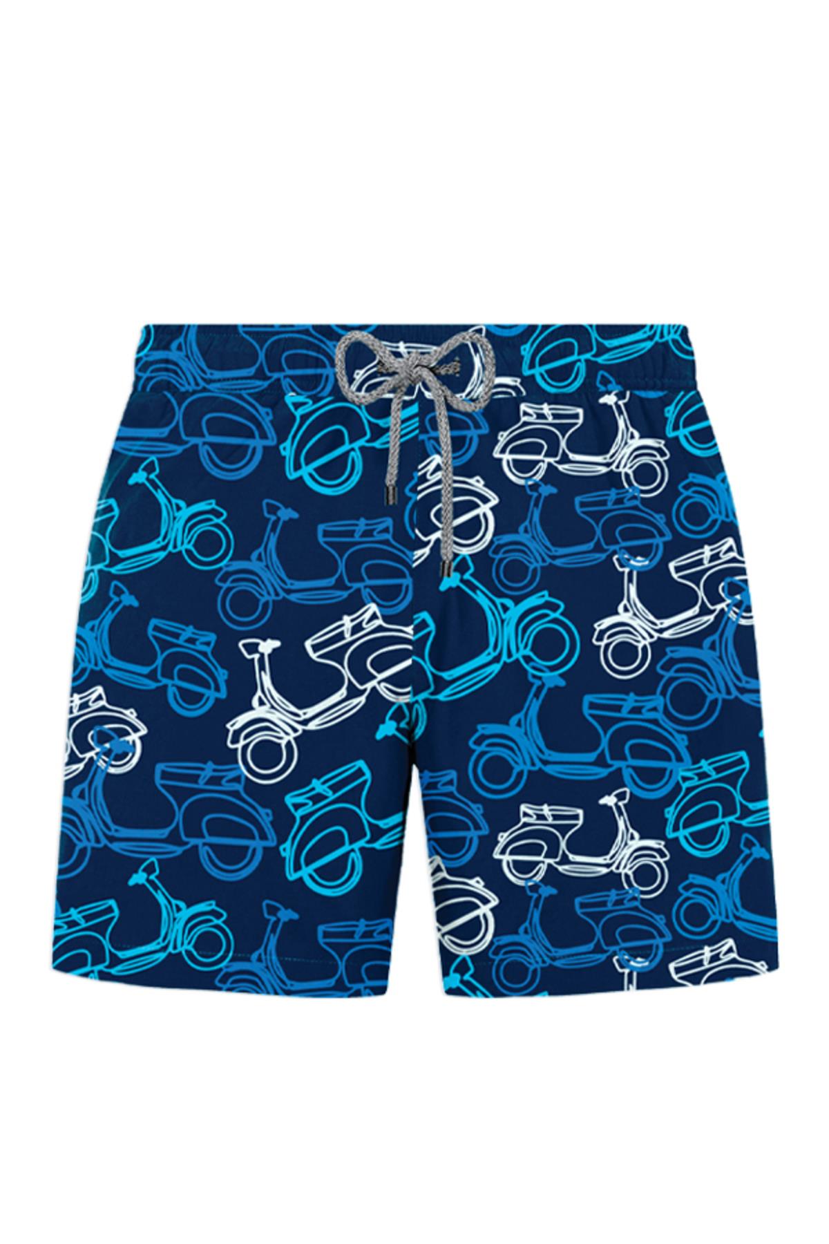 JOHN FRANK ALL OVER MAYO ŞORT LACİVERT