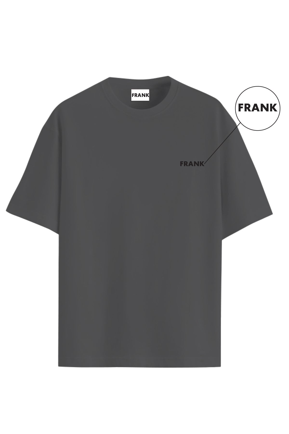 JOHN FRANK BASIC MODAL SLEEPWEAR TOP ANTRASİT