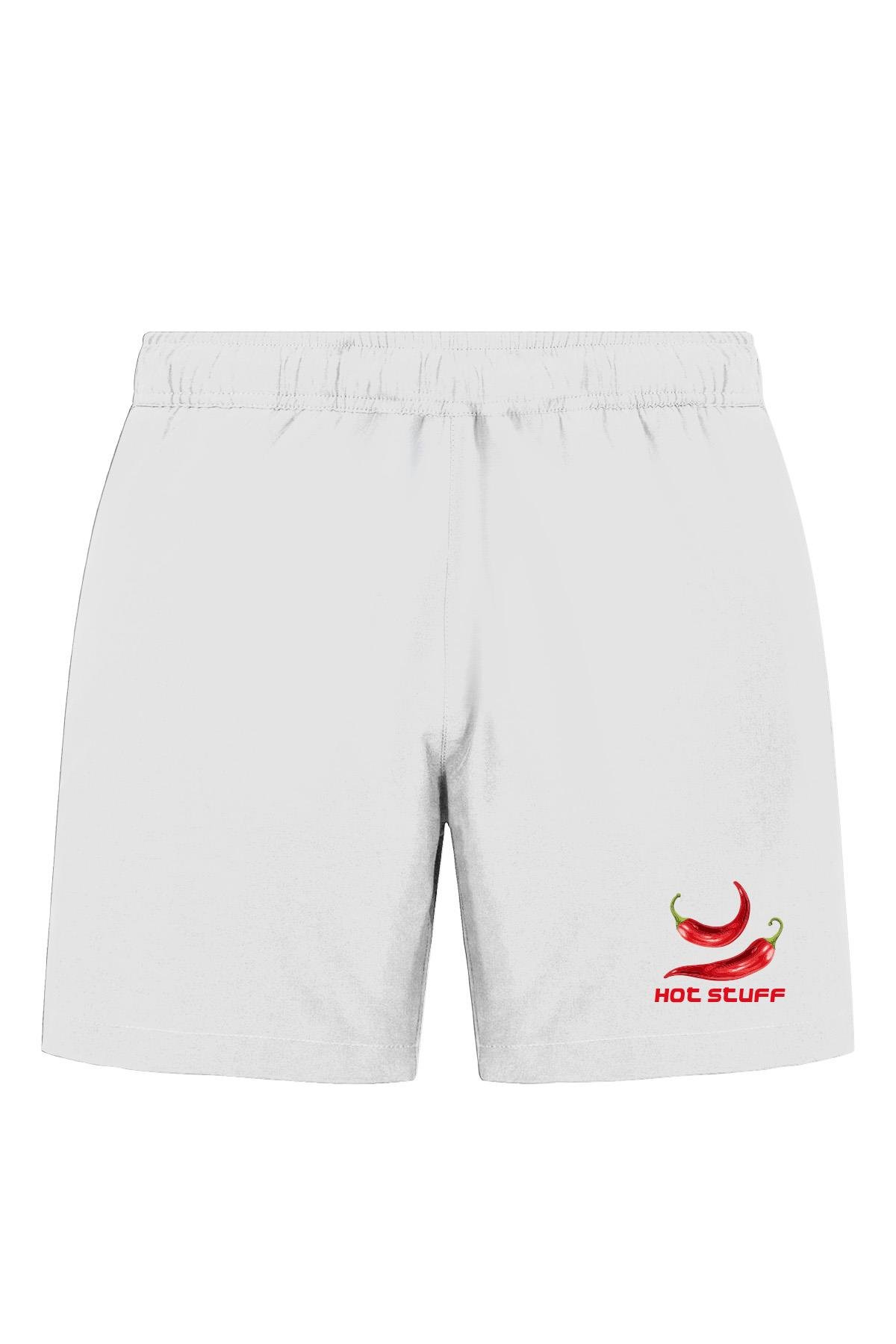 JOHN FRANK BASIC PRINTED SHORT EKRU