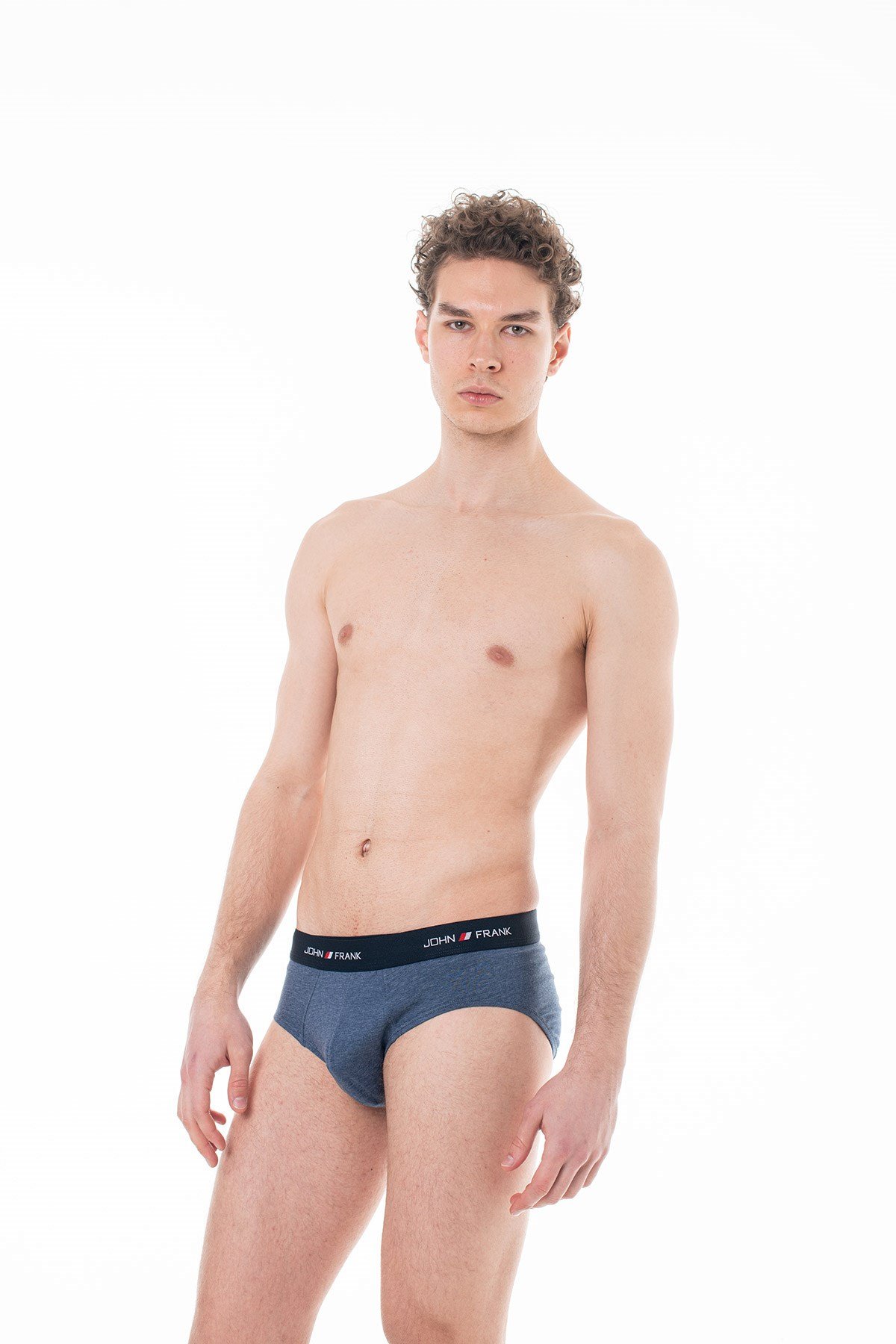 JOHN FRANK BASIC SLIP İNDİGO MELANJ