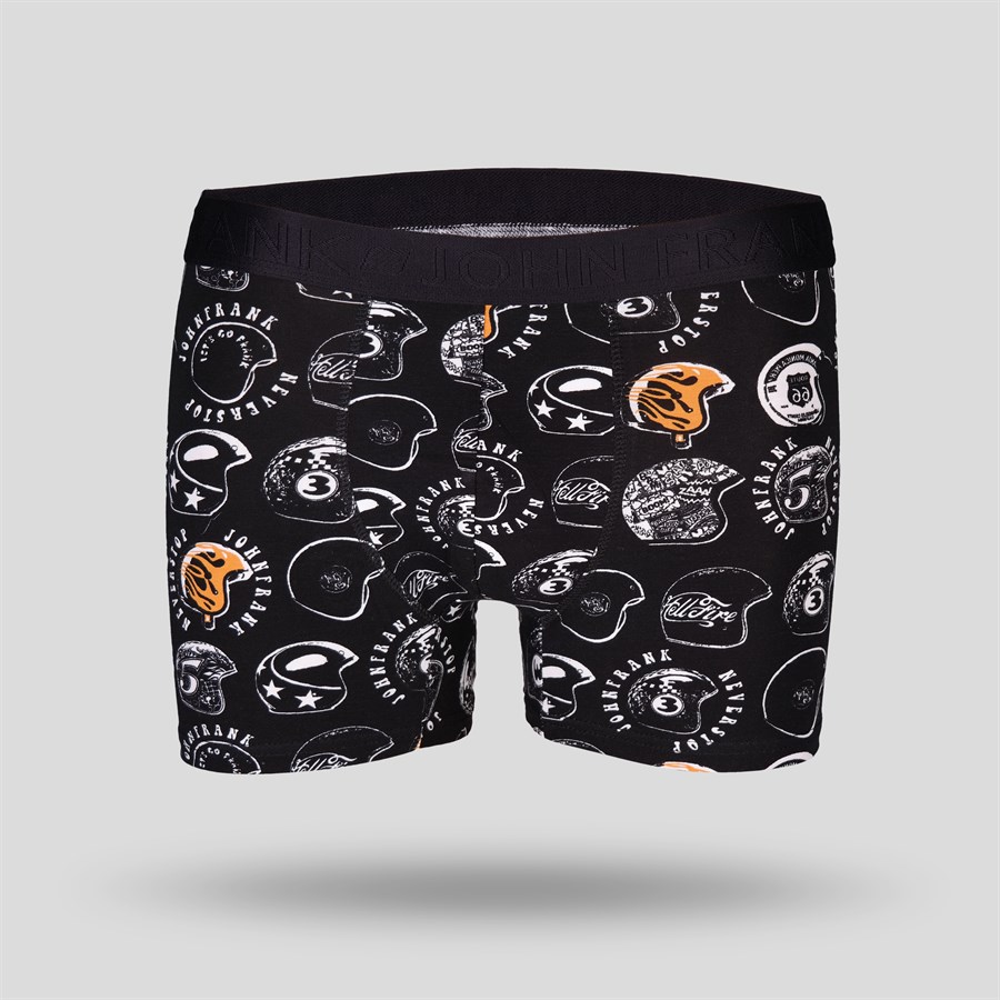 John Frank Baskılı Erkek Boxer Multıcolor (JFBP150-NEVER STOP)
