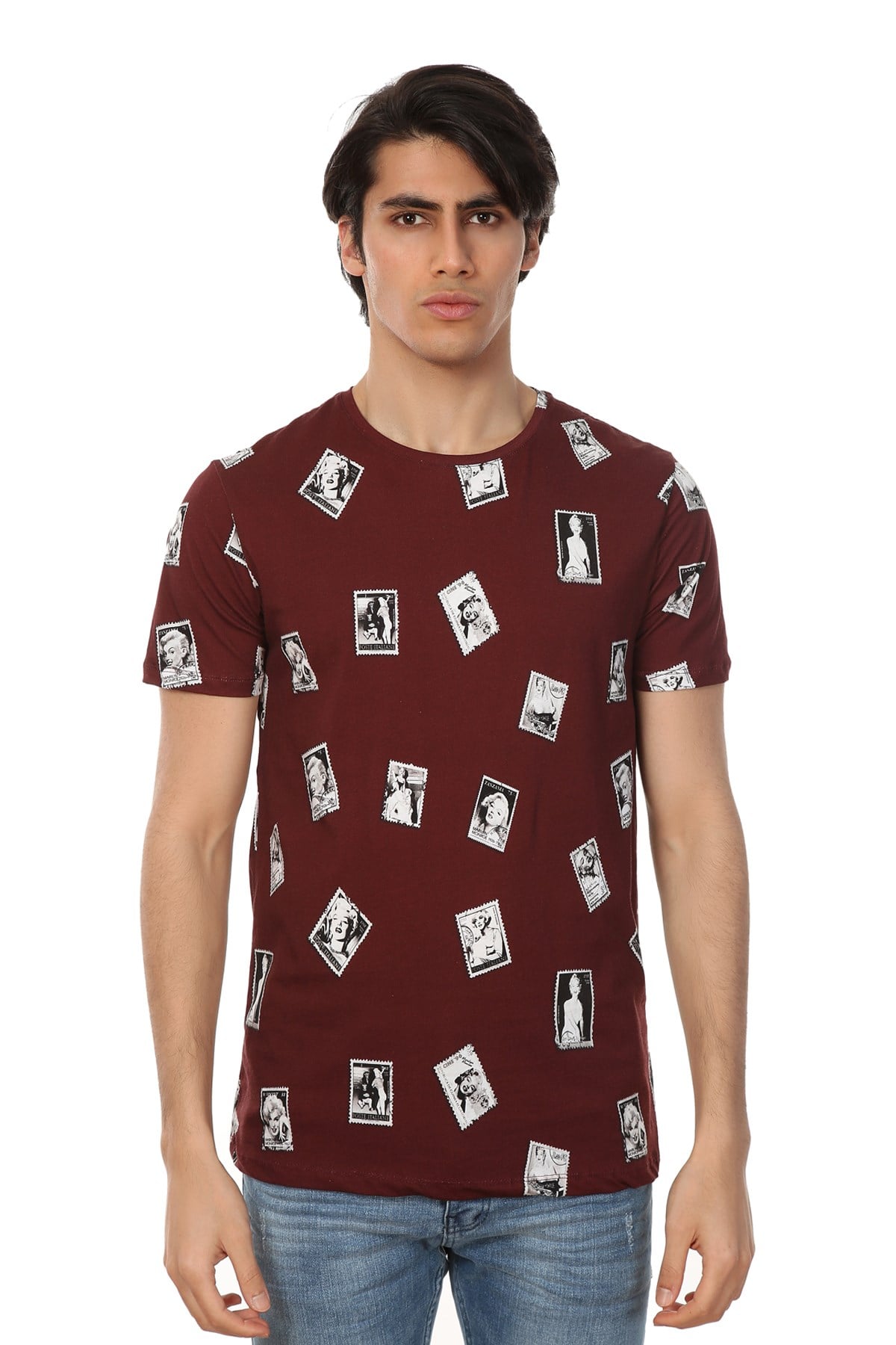 JOHN FRANK BASKILI DİJİTAL T-SHIRT MULTICOLOR