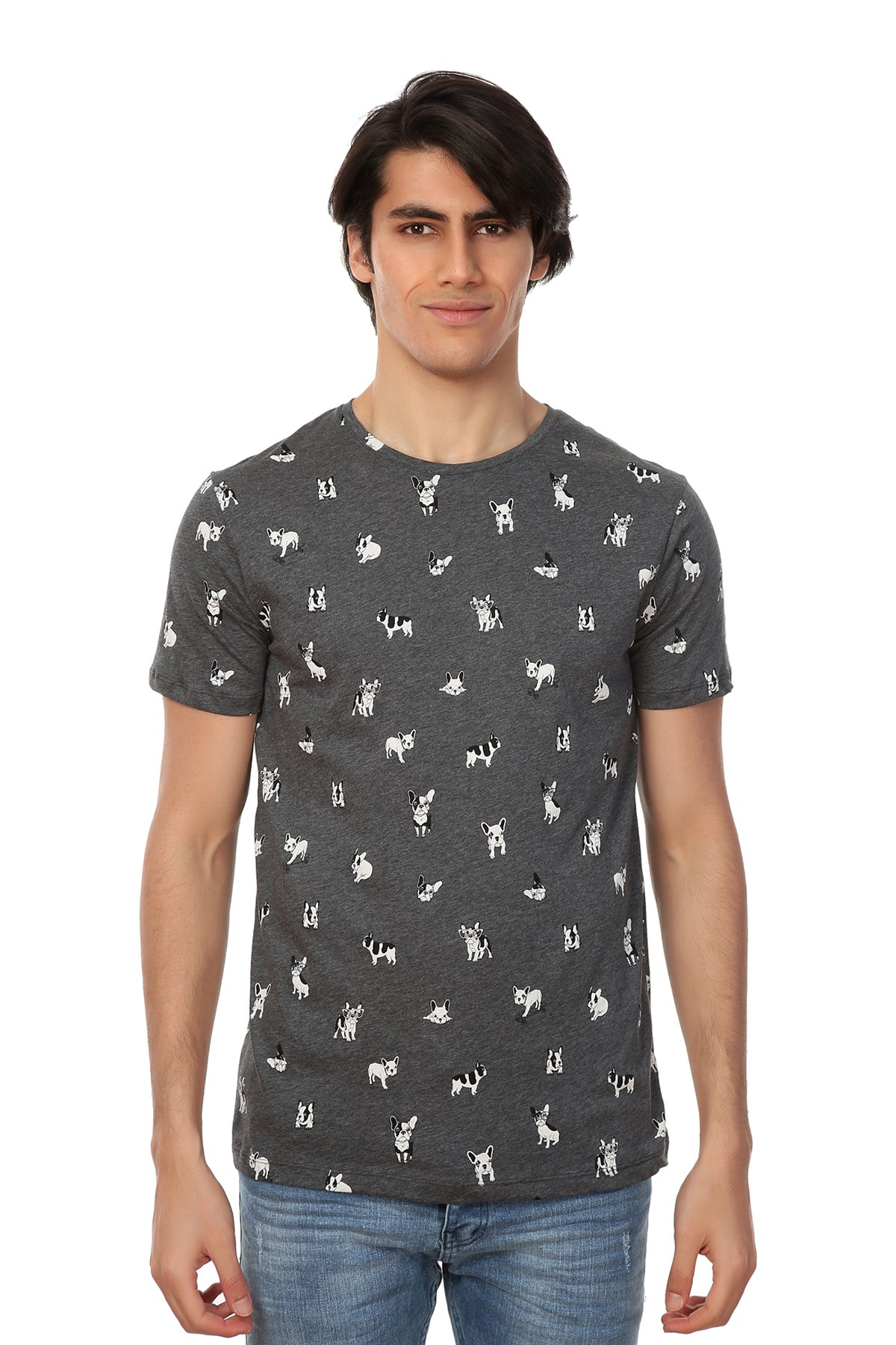 JOHN FRANK BASKILI DİJİTAL T-SHIRT MULTICOLOR