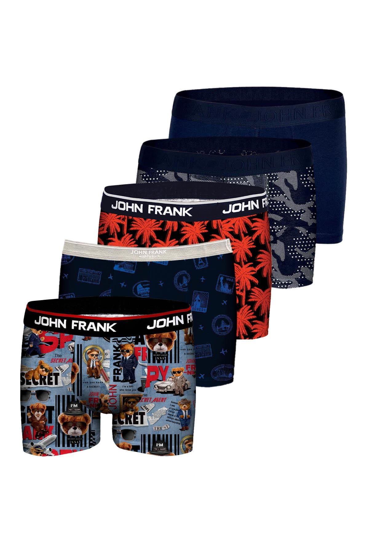 JOHN FRANK BEŞLİ MIX BOXER
