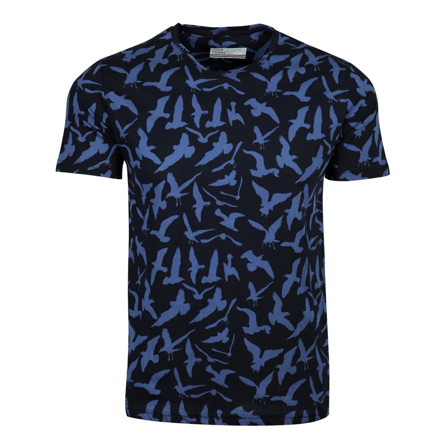 JOHN FRANK CAMPUS T-SHIRT INDIGO