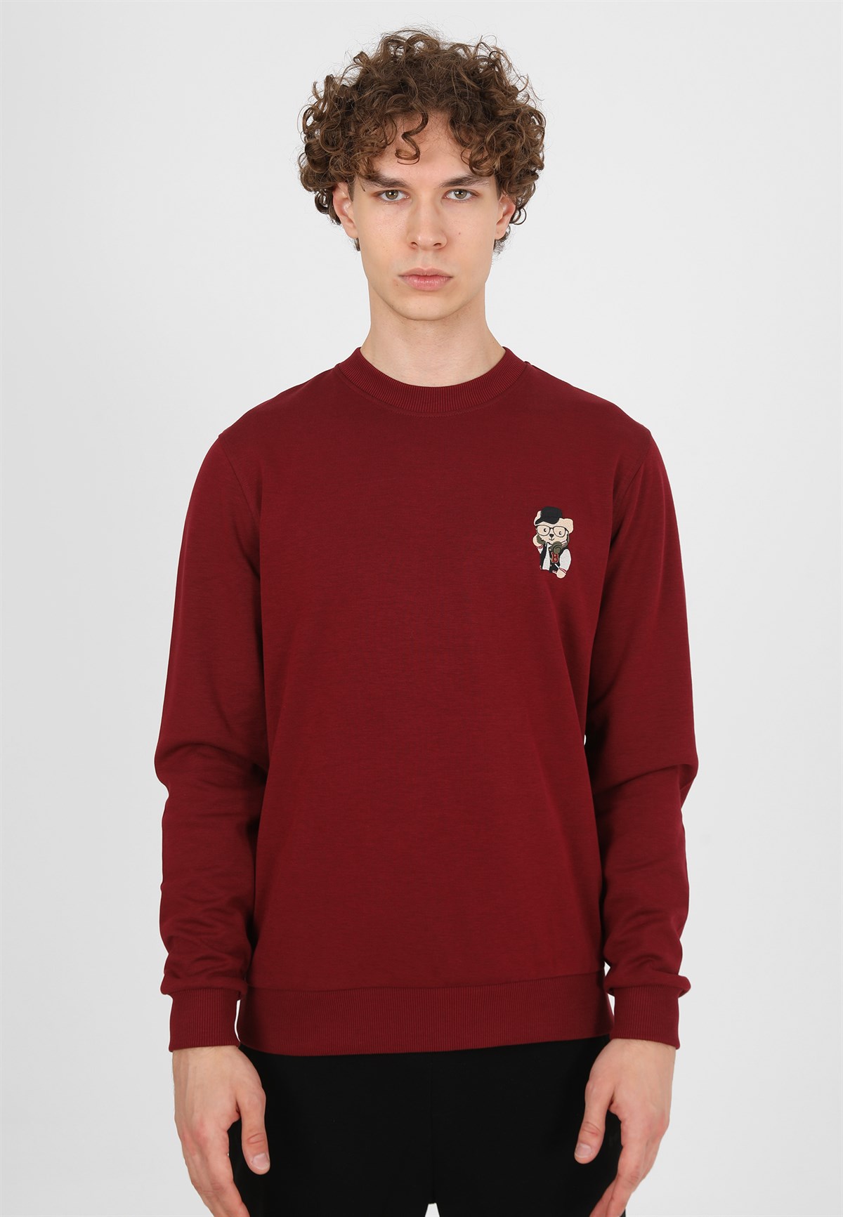 JOHN FRANK COOL SWEATSHIRT BORDO