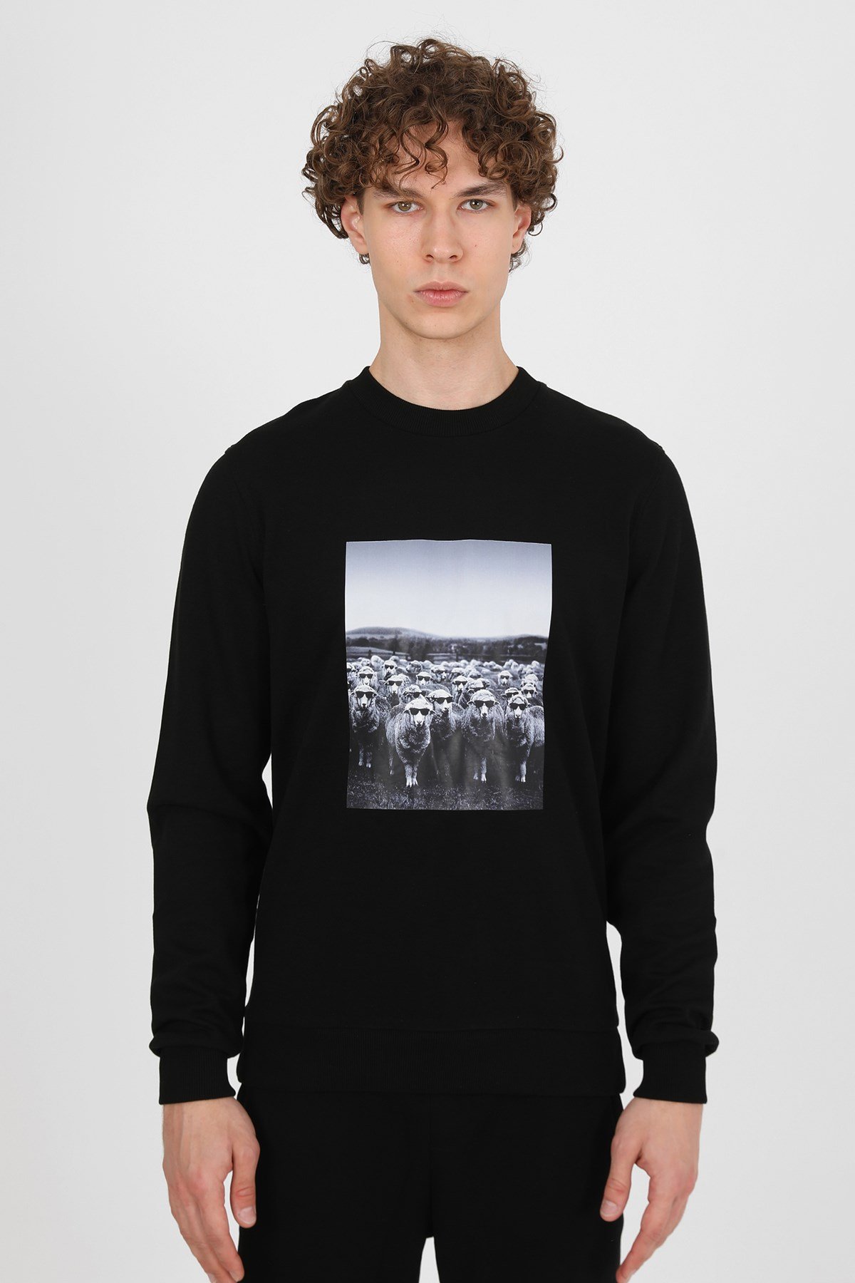 JOHN FRANK COOL SWEATSHIRT SİYAH