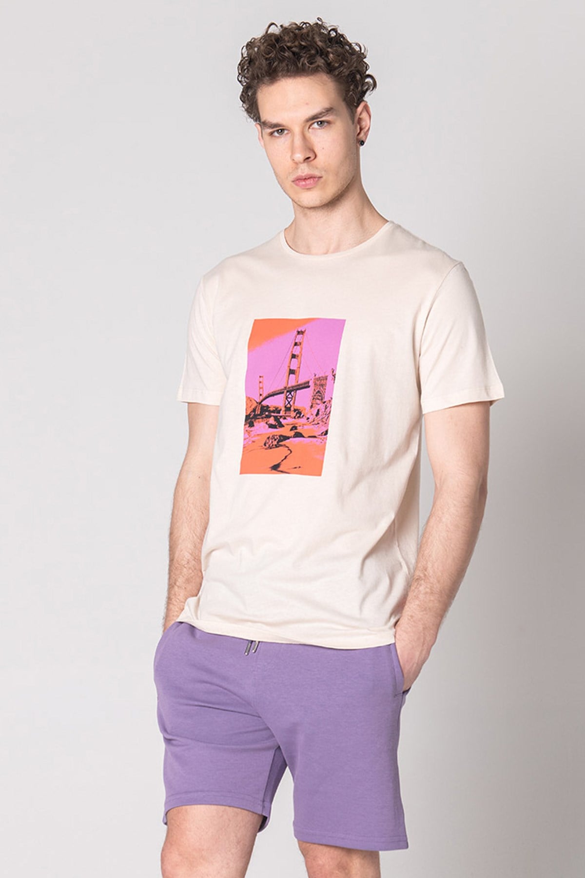 JOHN FRANK COOL T-SHIRT BEJ