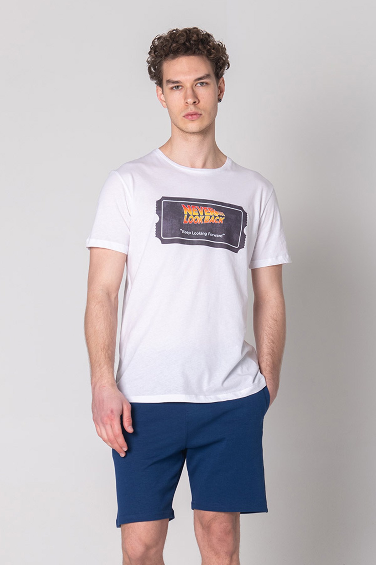 JOHN FRANK COOL T-SHIRT BEYAZ