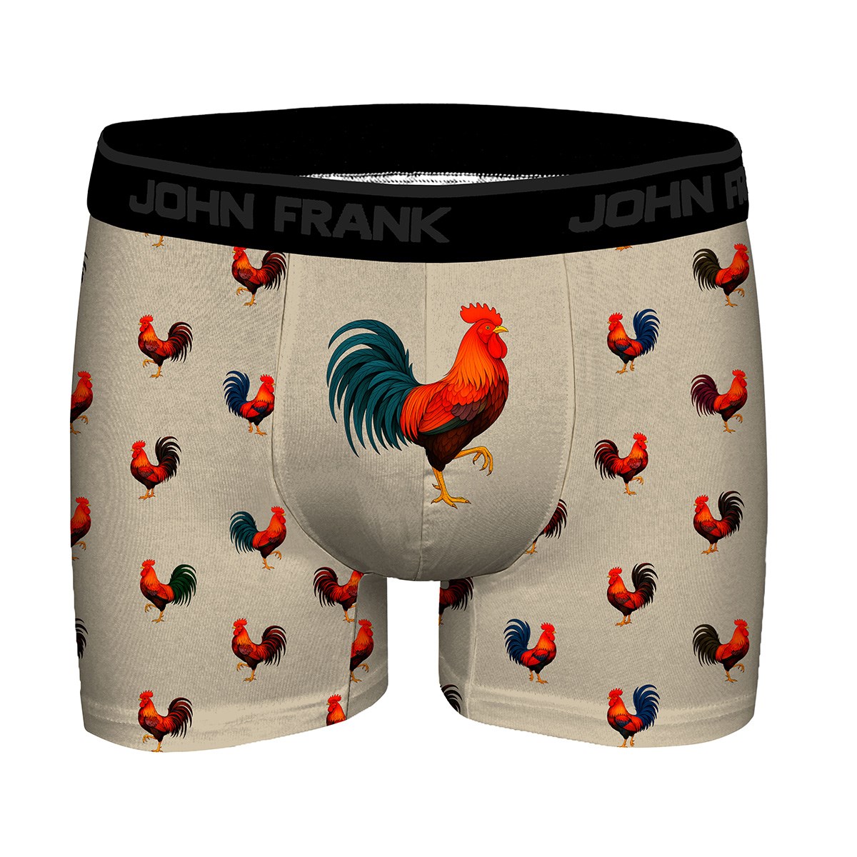 JOHN FRANK DIGITAL WORLD FRONT PRINTED BOXER MULTICOLOR