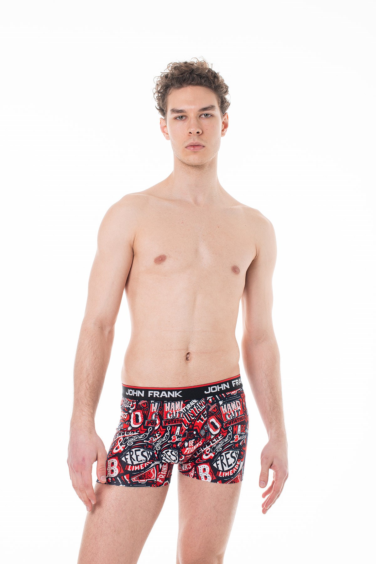 JOHN FRANK DİJİTAL BASKILI BOXER MULTICOLOR