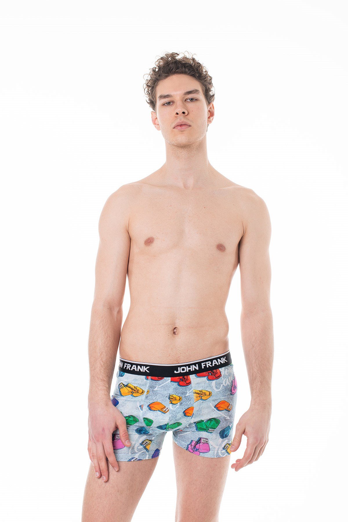 JOHN FRANK DİJİTAL BASKILI BOXER MULTICOLOR