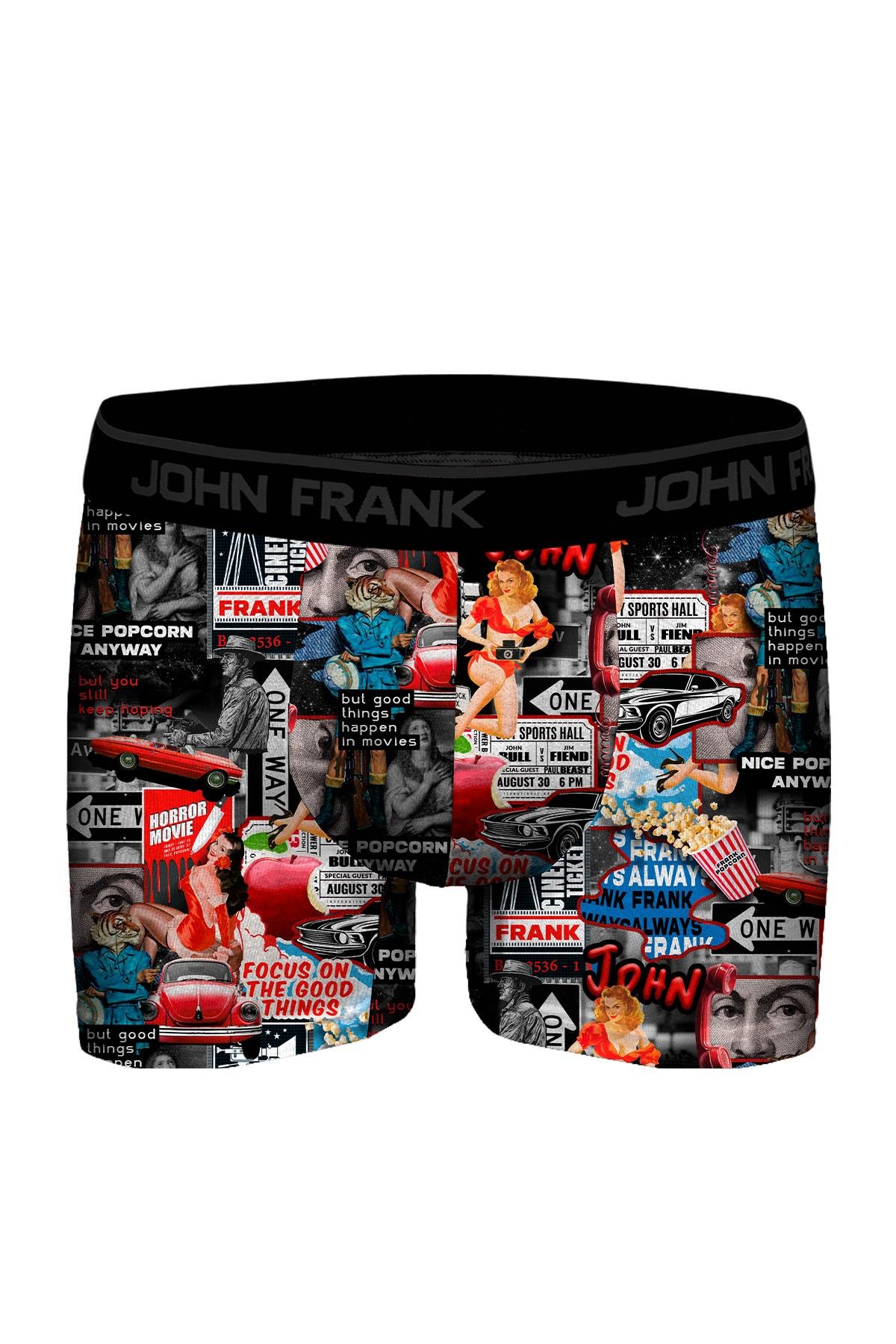 JOHN FRANK DİJİTAL BASKILI BOXER MULTICOLOR