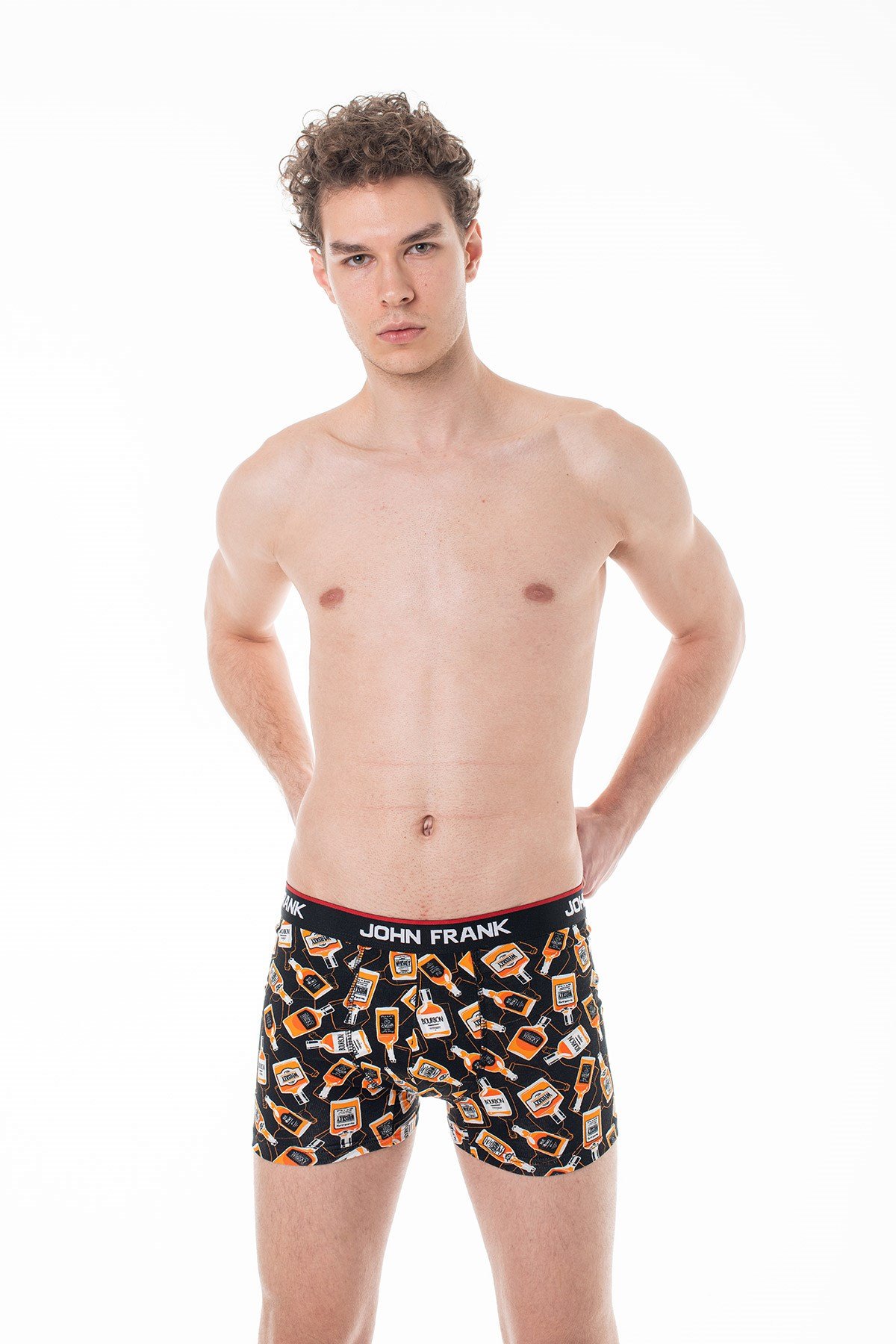 JOHN FRANK DİJİTAL BASKILI BOXER MULTICOLOR