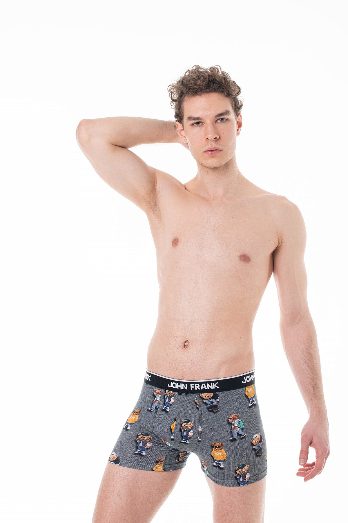 JOHN FRANK DİJİTAL BASKILI BOXER MULTICOLOR