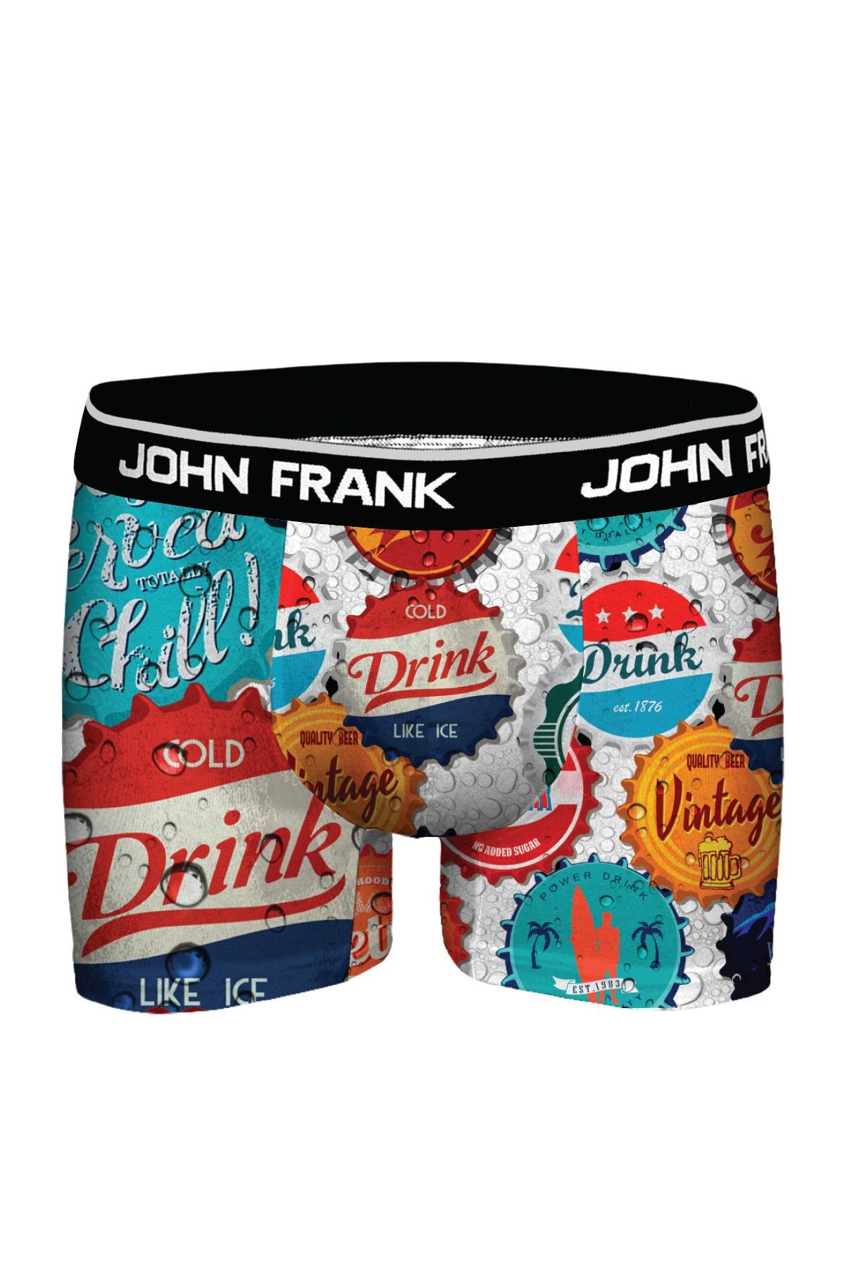 JOHN FRANK DİJİTAL BASKILI BOXER MULTICOLOR