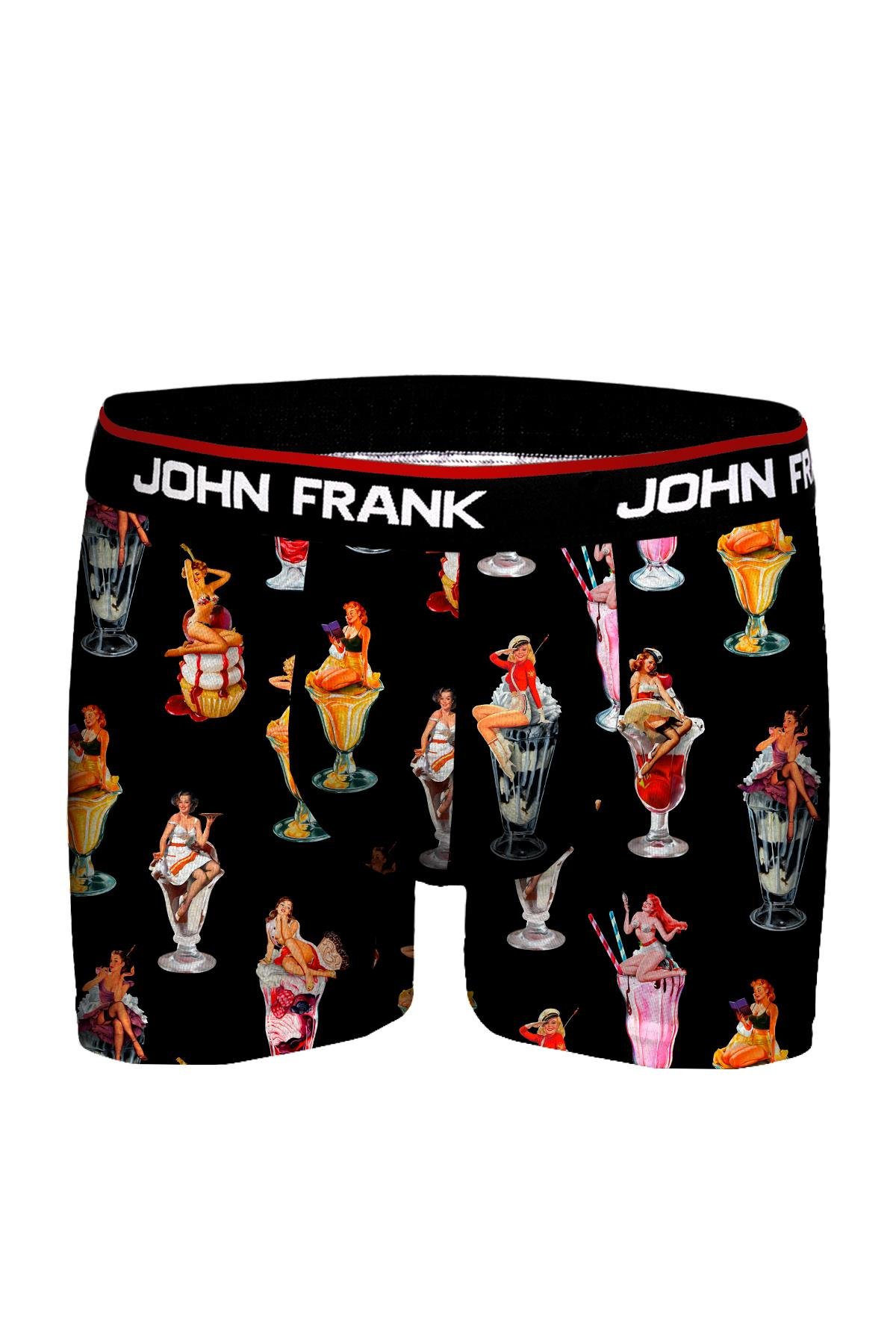 JOHN FRANK DİJİTAL BASKILI BOXER MULTICOLOR