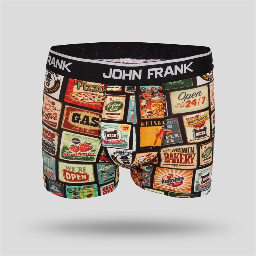 JOHN FRANK DİJİTAL BASKILI BOXER MULTICOLOR