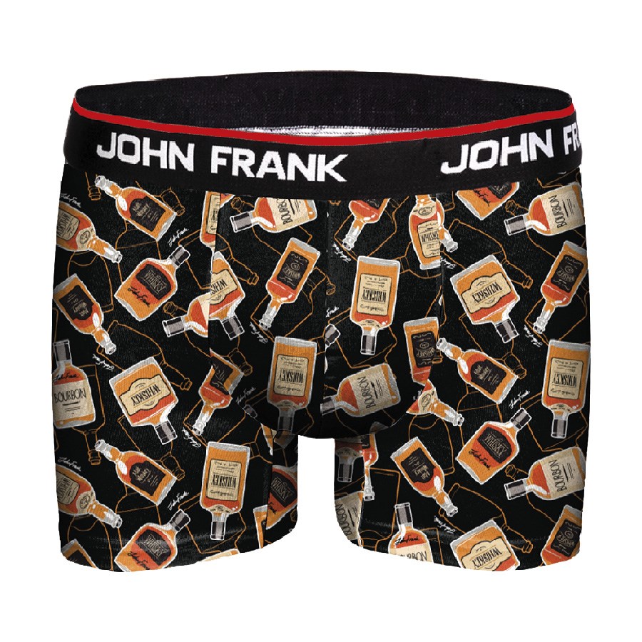 Viski Desenli Dijital Baskılı Erkek Boxer-İç Giyim | JOHN FRANK