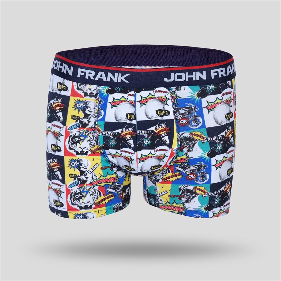 JOHN FRANK DİJİTAL BASKILI BOXER MULTICOLOR