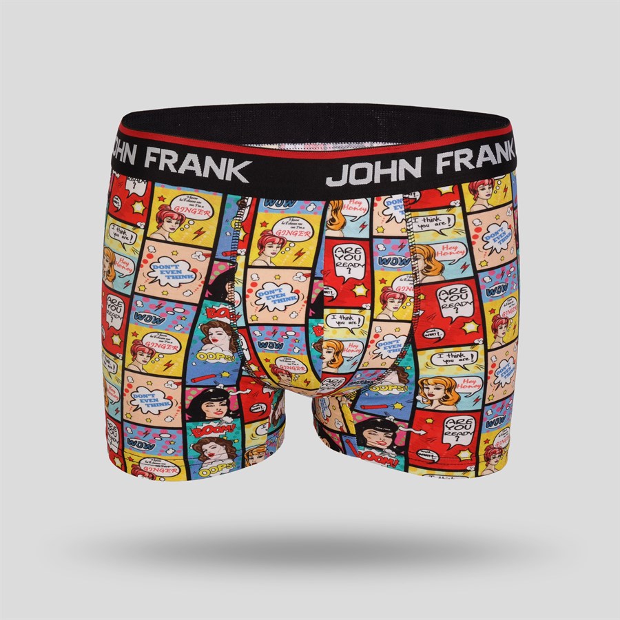 John Frank Dijital Baskılı Erkek Boxer Multıcolor (JFB61)