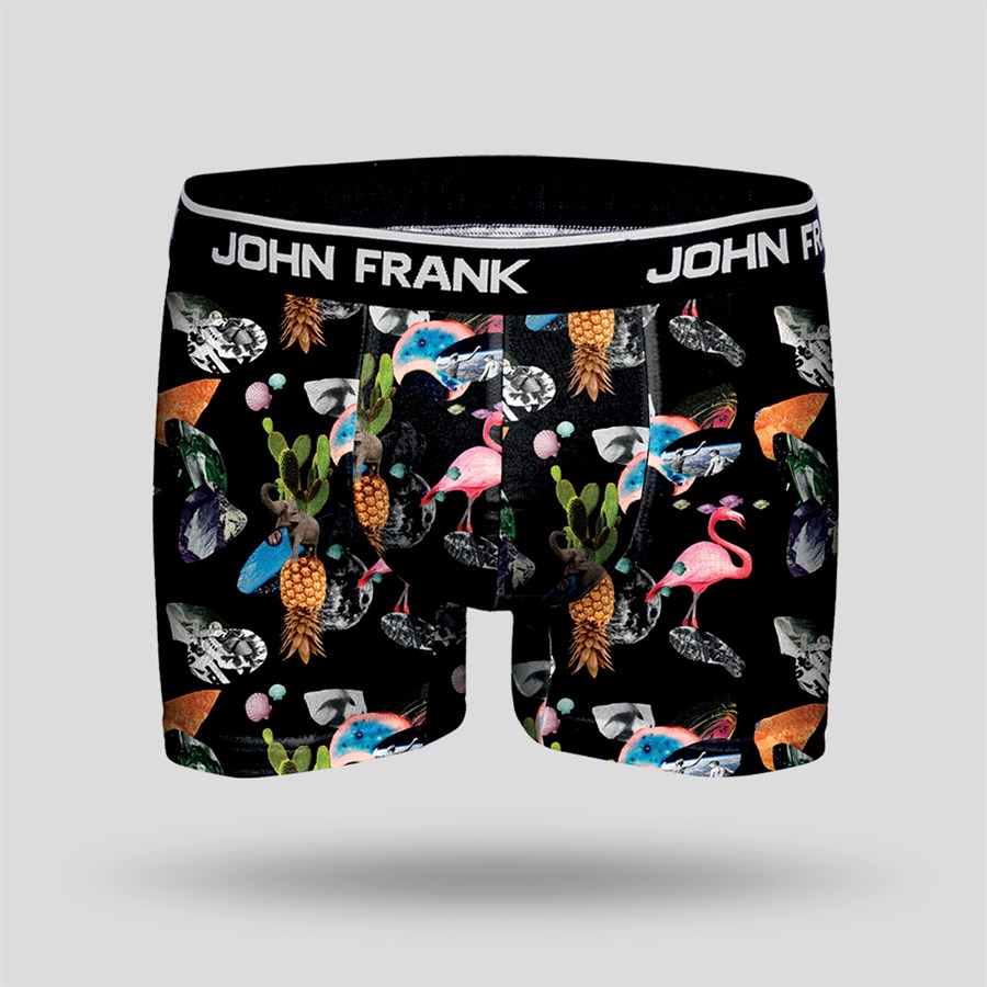 JOHN FRANK DİJİTAL BASKILI BOXER MULTICOLOR